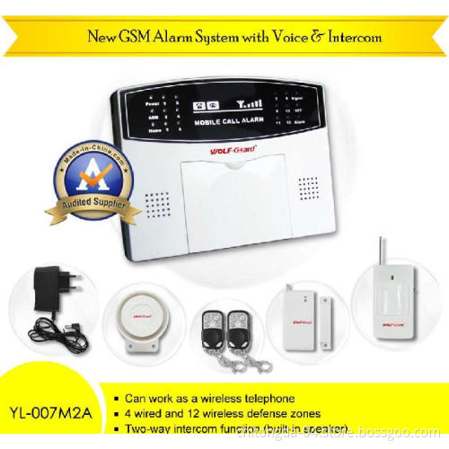 GSM Alarm System With 10 Second Message Recording (YL-007M2A)